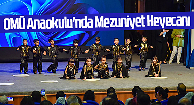OMÜ Gündüz Bakımevi Anaokulu'nda Mezuniyet Heyecanı: 28 Minik İlkokula Uğurlandı
