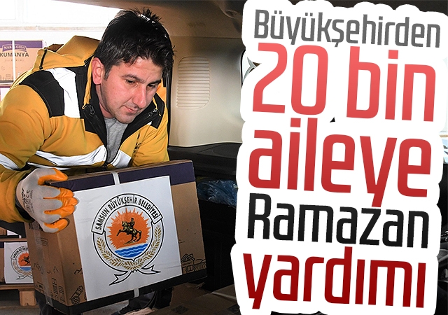 Büyükşehirden 20 bin aileye Ramazan yardımı