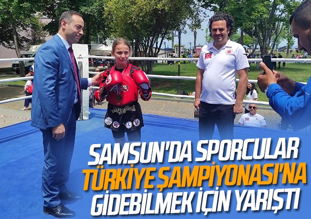 Samsun'da Sporcular Türkiye Şampiyonası'na Gidebilmek İçin Yarıştı