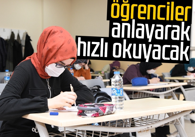 Öğrenciler anlayarak hızlı okuyacak