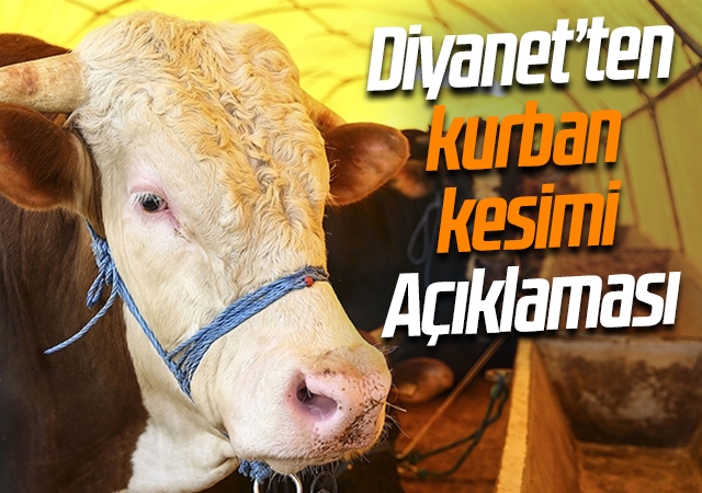 Diyanet Kurban Bayramı'nda kurban kesimi uygulamaları için açıklama yaptı