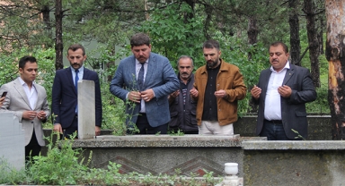 Havza’da ülkücü şehitlerin kabirlerine ziyaret