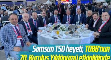 Samsun TSO heyeti, TOBB’nun 70. Kuruluş Yıldönümü etkinliğinde