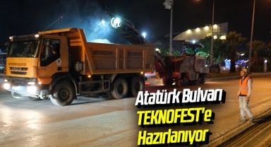 Atatürk Bulvarı TEKNOFEST'e Hazırlanıyor