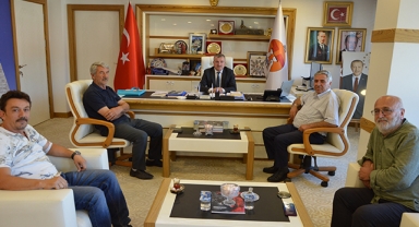 Havza ve Vezirköprü Ziraat Odası Başkanlarından Başkan Özdemir’e ziyaret