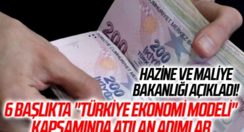 Hazine ve Maliye Bakanlığı açıkladı! 6 başlıkta 