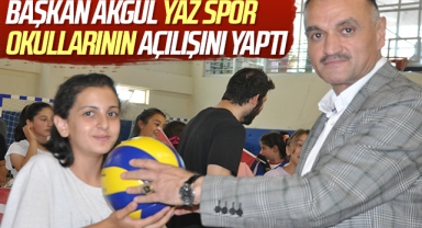Salıpazarı Belediye Başkanı Halil Akgül Yaz Spor Okullarının Açılışını Yaptı