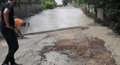 Samsun Aktekke’de beton yol sevinci