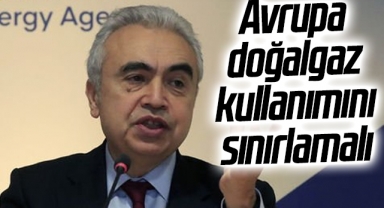 UEA Başkanı Fatih Birol: Avrupa doğalgaz kullanımını sınırlamalı
