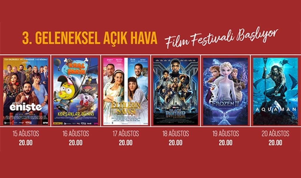 3. Geneleksel Açık Hava Film Festivali Bulvar AVM'de Başlıyor