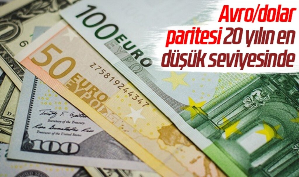 Avro/dolar paritesi 20 yılın en düşük seviyesinde