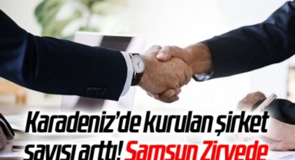 Karadeniz’de kurulan şirket sayısı arttı! Samsun Zirvede