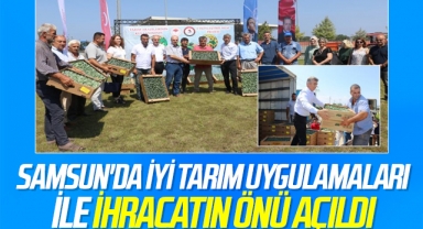 Samsun'da İyi Tarım Uygulamaları İle İhracatın Önü Açıldı