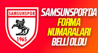 Samsunspor'da Forma Numaraları Belli Oldu