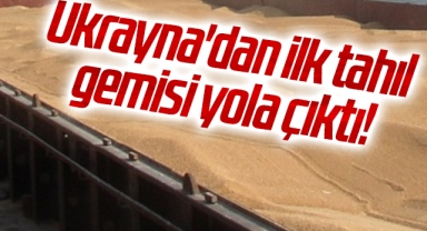 Ukrayna'dan ilk tahıl gemisi yola çıktı!