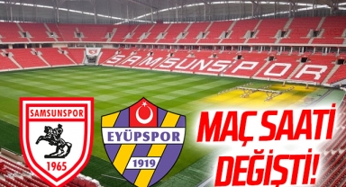 Yılport Samsunspor - Eyüpspor Maçının Saati Değişti