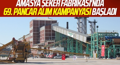 Amasya Şeker Fabrikası'nda 69. pancar alım kampanyası başladı