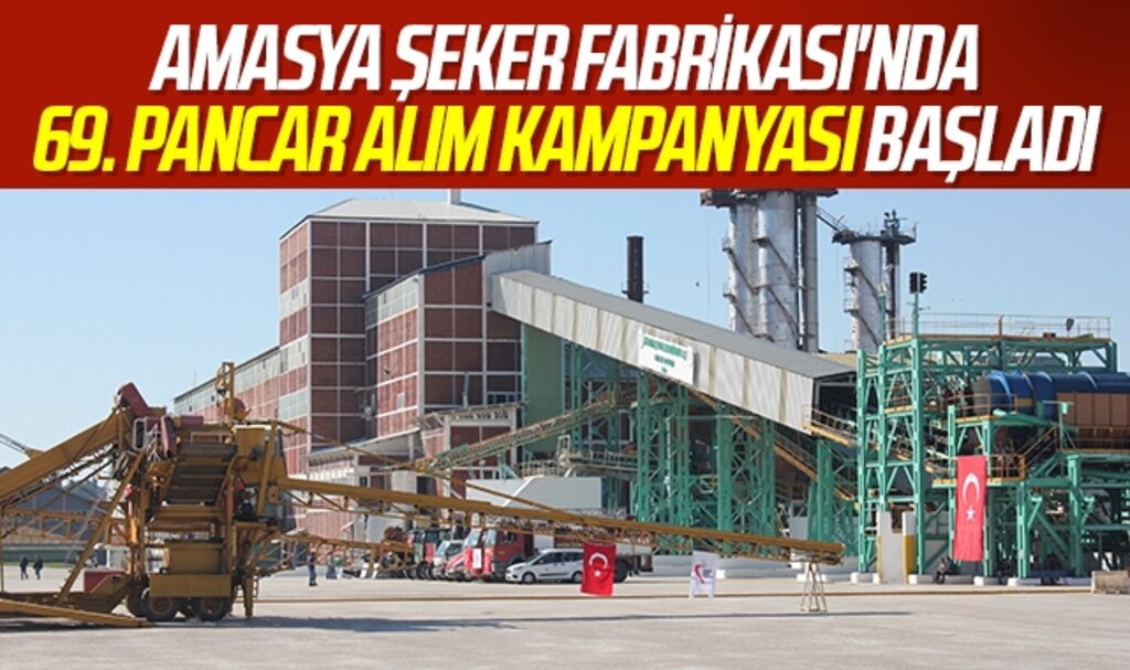 Amasya Şeker Fabrikası'nda 69. pancar alım kampanyası başladı