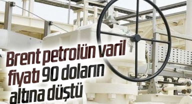 Brent petrolün varil fiyatı 90 doların altına düştü