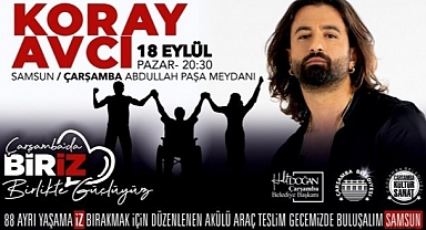 Çarşamba'da Koray Avcı konseri düzenlenecek