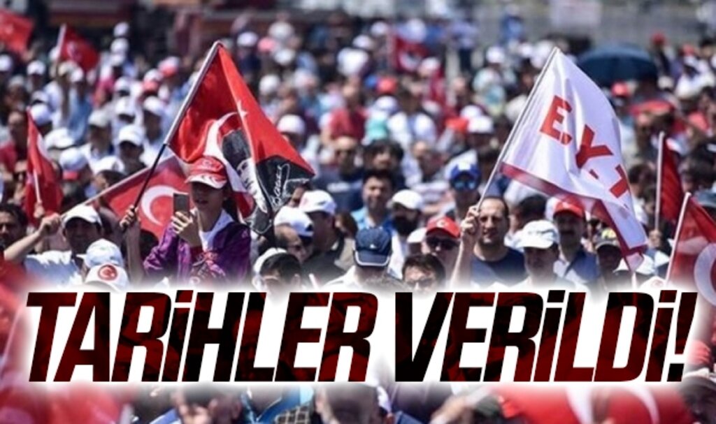 EYT ve Sözleşmelide Tarihler Verildi