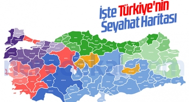 İşte Türkiye'nin Seyahat Haritası