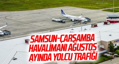Samsun-Çarşamba Havalimanı Ağustos ayında yolcu trafiği