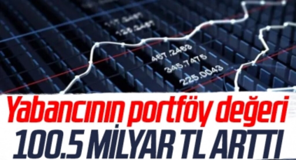 Yabancı yatırımcıların portföyü ağustosta 100.5 milyar TL arttı