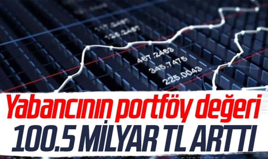 Yabancı yatırımcıların portföyü ağustosta 100.5 milyar TL arttı