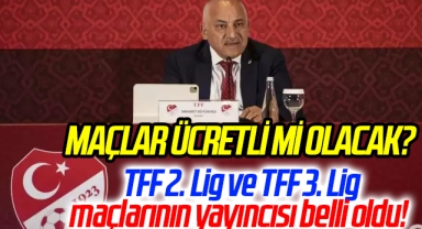 TFF 2. Lig ve TFF 3. Lig maçlarının yayıncısı belli oldu! Maçlar Ücretli Mi Olacak?