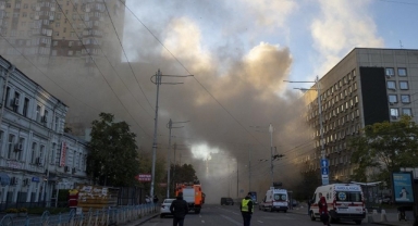 Ukrayna'nın başkenti Kiev'e insansız hava araçlarıyla saldırılar düzenlendi