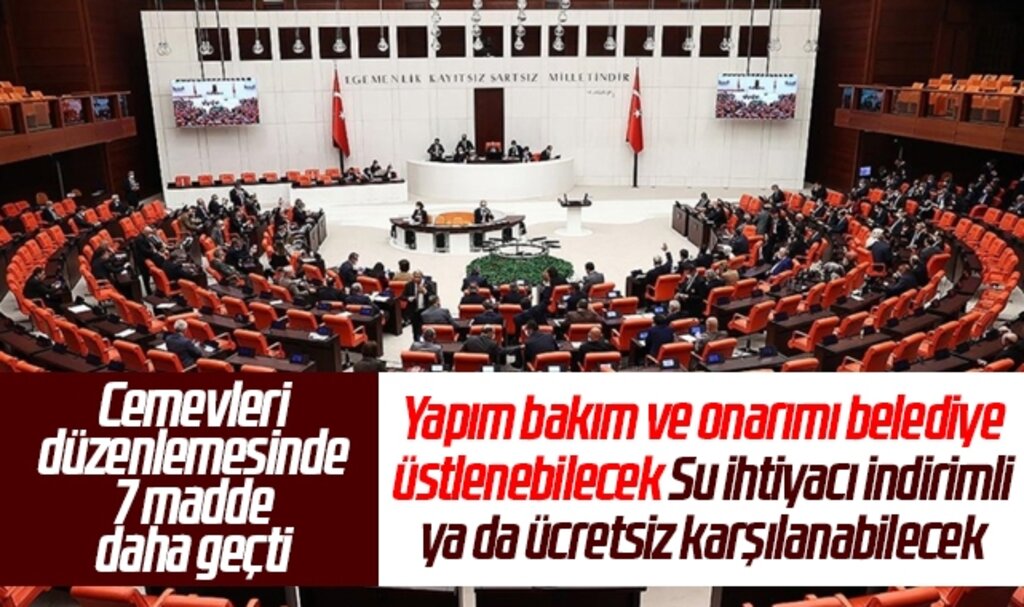 Cemevleri düzenlemesinde 7 madde daha TBMM'de kabul edildi