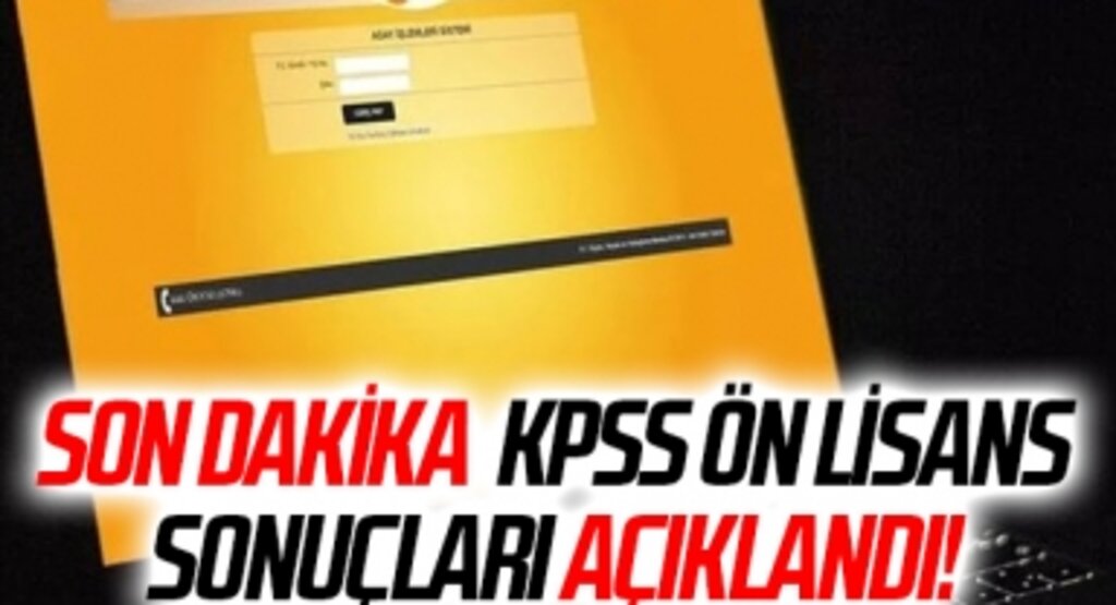 KPSS ön lisans sonuçları ÖSYM AİS sorgulama ekranı! 2022 KPSS ön lisans sonuçları son dakika açıklandı!