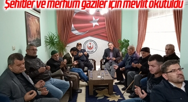 Samsun Bafra'da şehitler ve merhum gaziler için mevlit okutuldu
