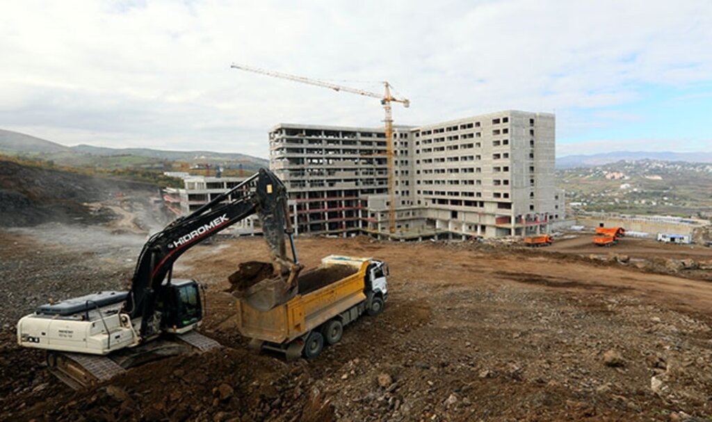 Samsun Şehir Hastanesi'nin inşaatı yükseliyor