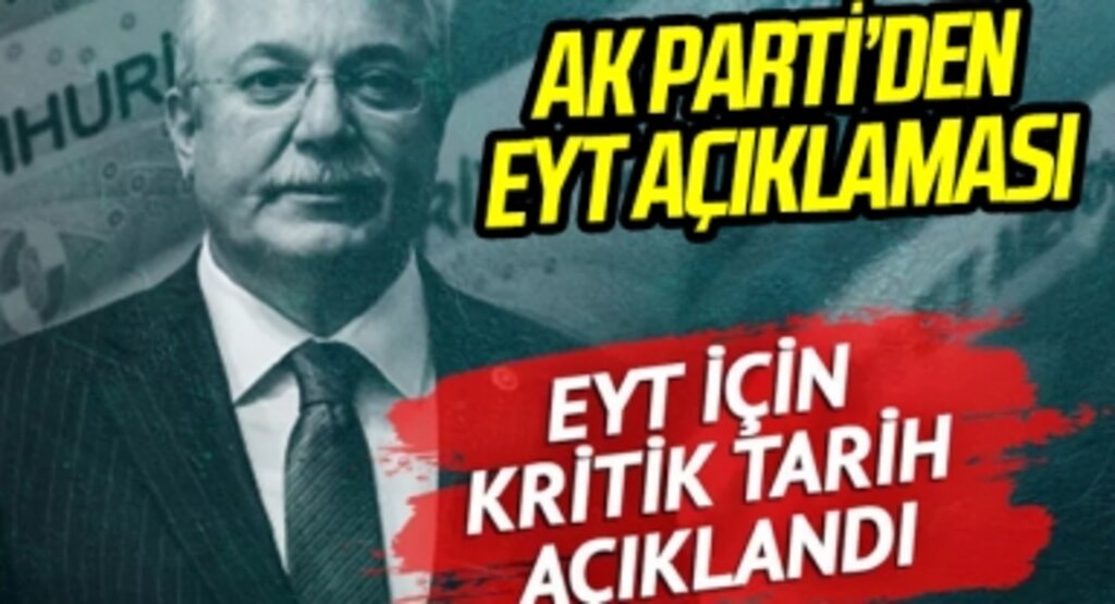 Son dakika: AK Parti'den EYT düzenlemesiyle ilgili açıklama: 'Aralık ayı içinde yapmayı planlıyoruz'