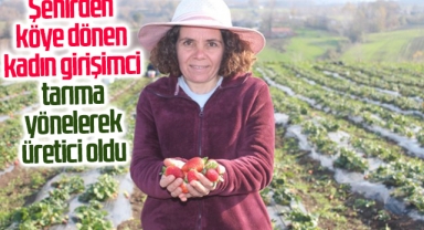 Şehirden köye dönen kadın girişimci tarıma yönelerek üretici oldu