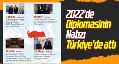 Türkiye 2022'de diplomasinin kalbi oldu