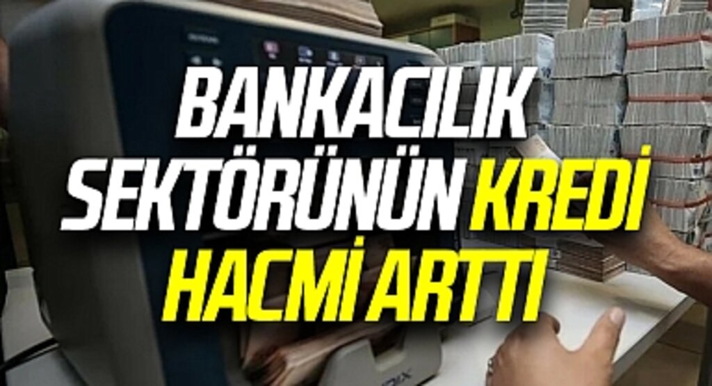 Bankacılık sektörünün kredi hacmi arttı