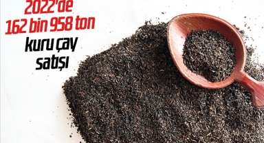 ÇAYKUR 2022'de 162 bin 958 ton kuru çay satışı gerçekleştirdi