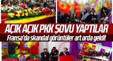 Fransa'dan skandal görüntüler! Açık açık PKK şovu yaptılar