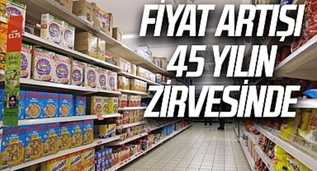 İngiltere’de gıda fiyat artışı 45 yılın zirvesinde