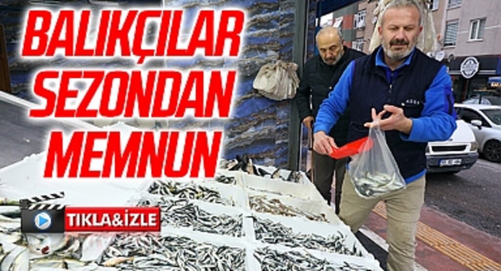 Samsun'da balıkçılar sezondan memnun