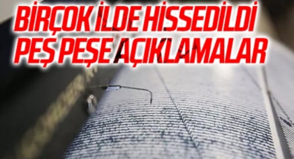 SON DAKİKA | Ege Denizi'nde peş peşe depremler! Çanakkale, Balıkesir ve İzmir'de de hissedildi, Valilikten açıklama