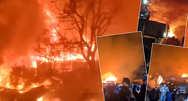 Alevler Her Yeri Sardı! 150'den Fazla Ev...