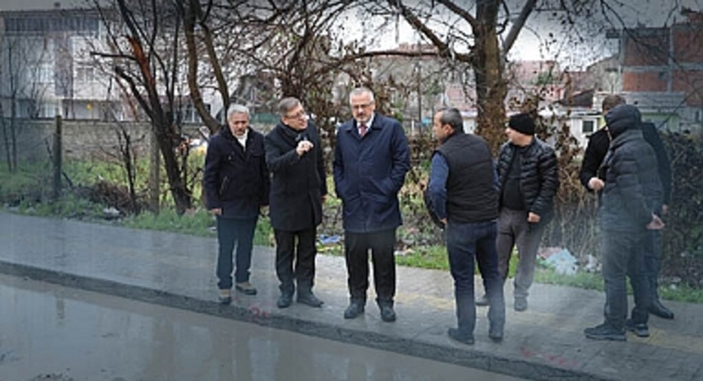 Samsun Bafra ilçesinde altyapı çalışmaları devam ediyor