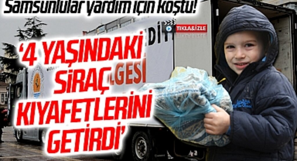 Samsunlular yardım için koştu!