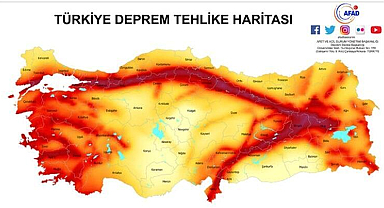 Türkiye Fay Hattı Haritası MTA 2023! AFAD deprem diri fay hatları hangi bölgelerden, illerden, ilçelerden geçiyor?