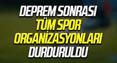 Ülkedeki tüm spor organizasyonları durduruldu! Gençlik ve Spor Bakanı Mehmet Kasapoğlu açıkladı! ''İkinci bir açıklamaya kadar...''