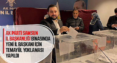 AK Parti Samsun'da Temayül Yoklaması Yapıldı